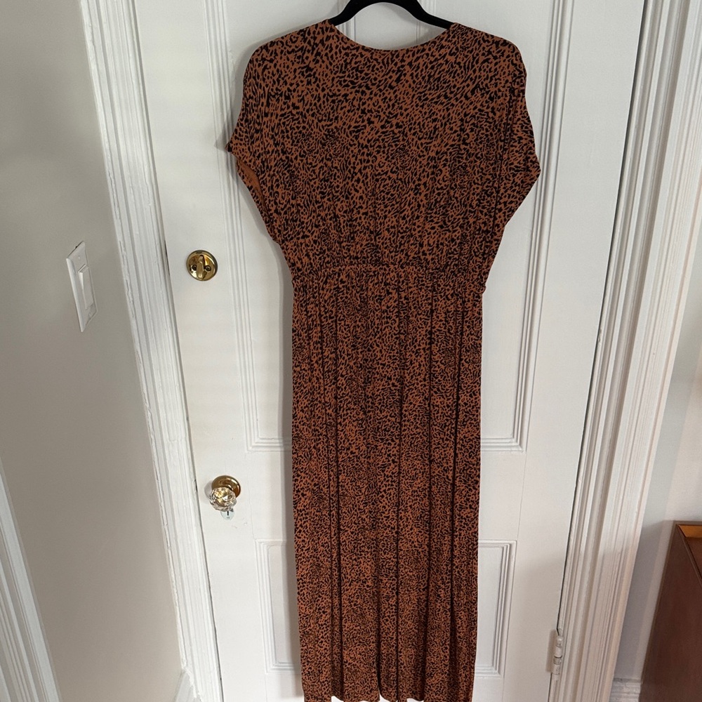 Amazon Essentials Brown Patterned Maxi Dress - Picture 3 of 3
